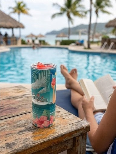 "Cruise Life" Tumbler – Collectible Beach-Themed Design for Cruise and Sea Lovers