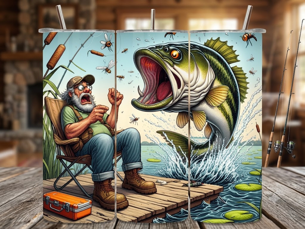 "The Scare of the Century" – 20oz Tumbler | The Perfect Gift for Anglers with a Sense of Humor