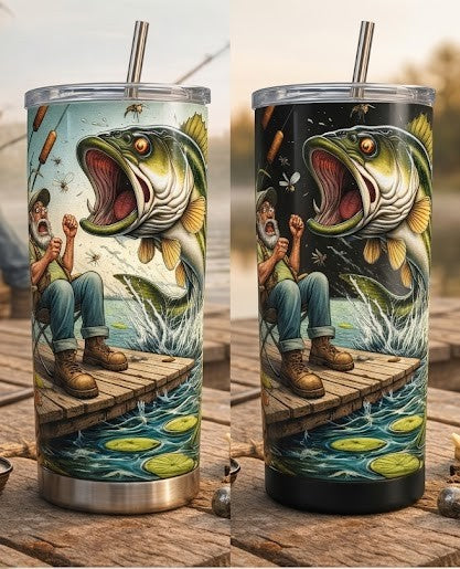 "The Scare of the Century" – 20oz Tumbler | The Perfect Gift for Anglers with a Sense of Humor