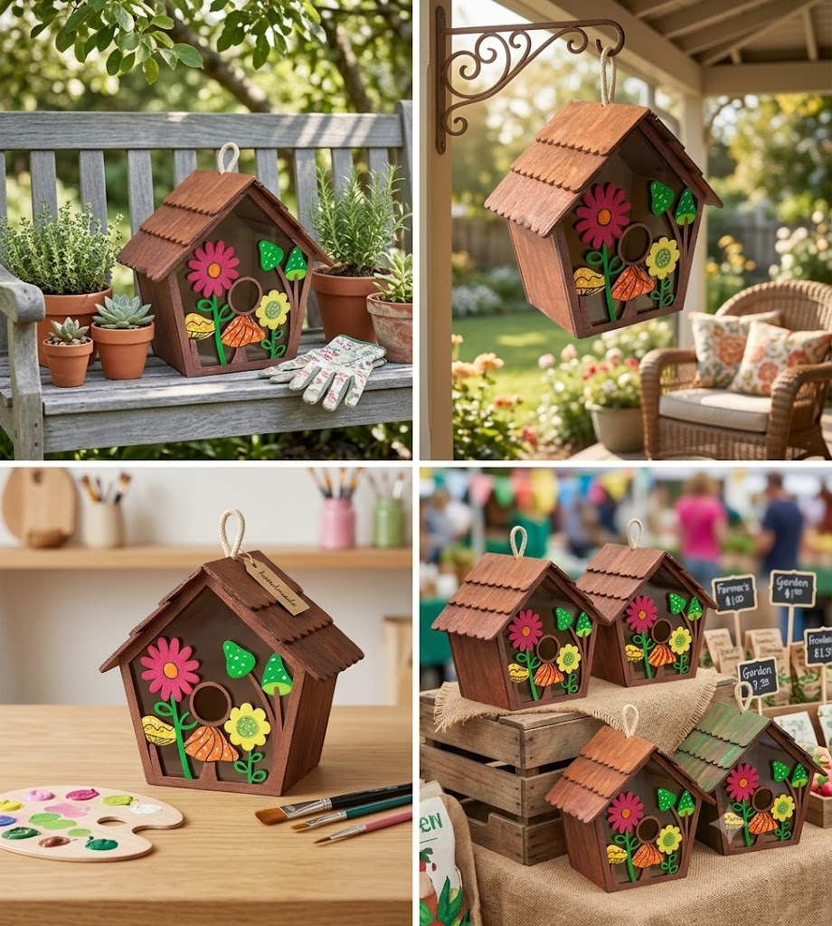 Handcrafted Birdhouse – Eternal Spring in Reclaimed Wood