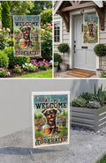 "Dogs Welcome, People Tolerated" Garden Flag | The official house rule! 🐾🍺