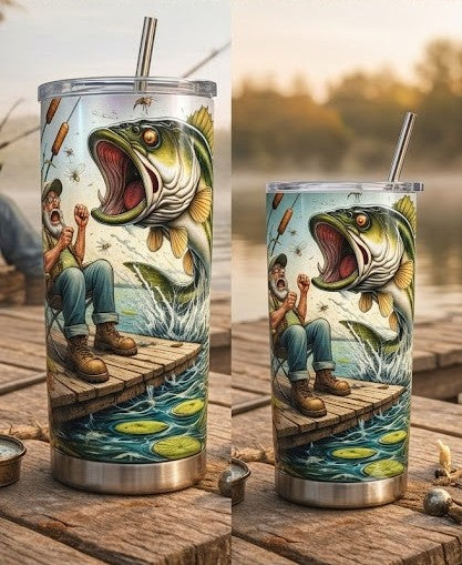 "The Scare of the Century" – 20oz Tumbler | The Perfect Gift for Anglers with a Sense of Humor