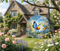 Blue Butterfly 3D Wind Spinner - Kinetic Garden Art Decor