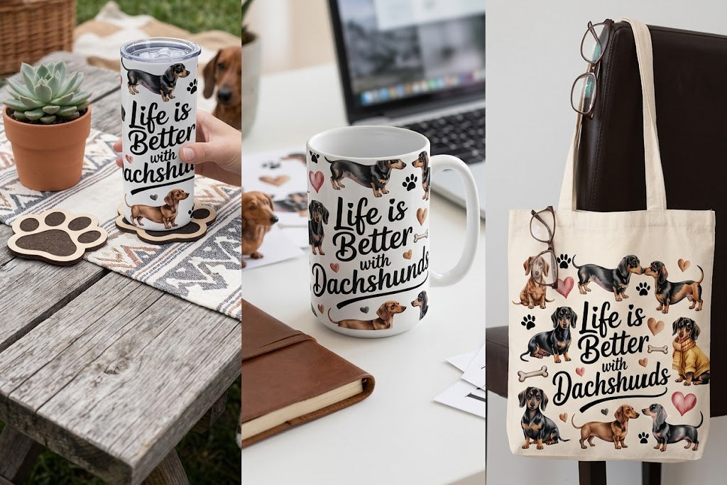 "Life is Better with Dachshunds" Insulated Tumbler 20oz – Dog Lover Special Edition