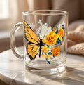 "Monarch in Spring" Premium Glass Mug