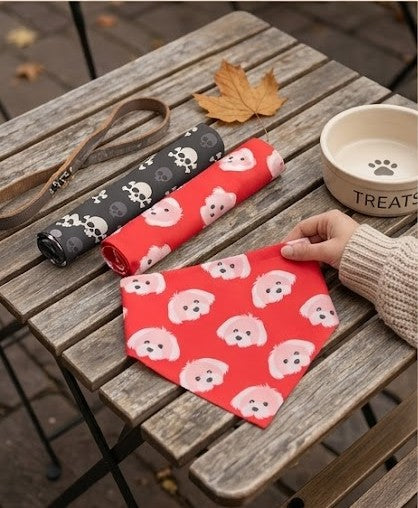 Style Up Your Pooch! Skull Bandana for Rocker Dogs
