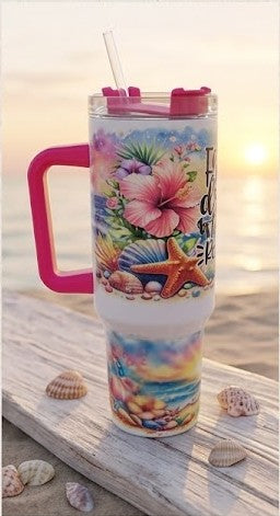 Summer in Your Hands! – Premium 40oz Tumbler "Float, Drink, Tan, Repeat"