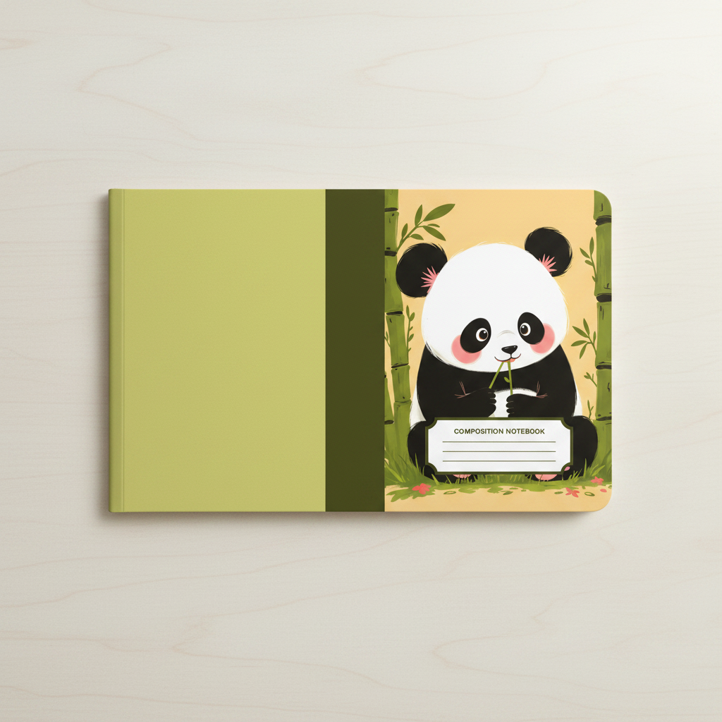 Panda Notebook Covers — Imagen cuadrada 1:1