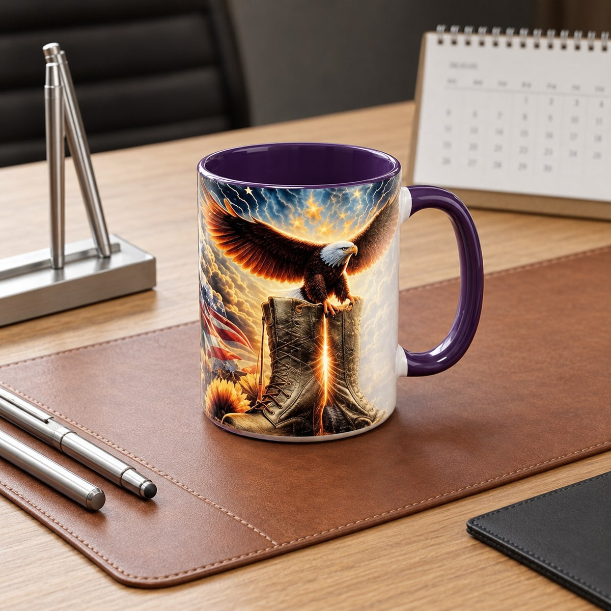 Patriotic Bald Eagle Veteran Mug