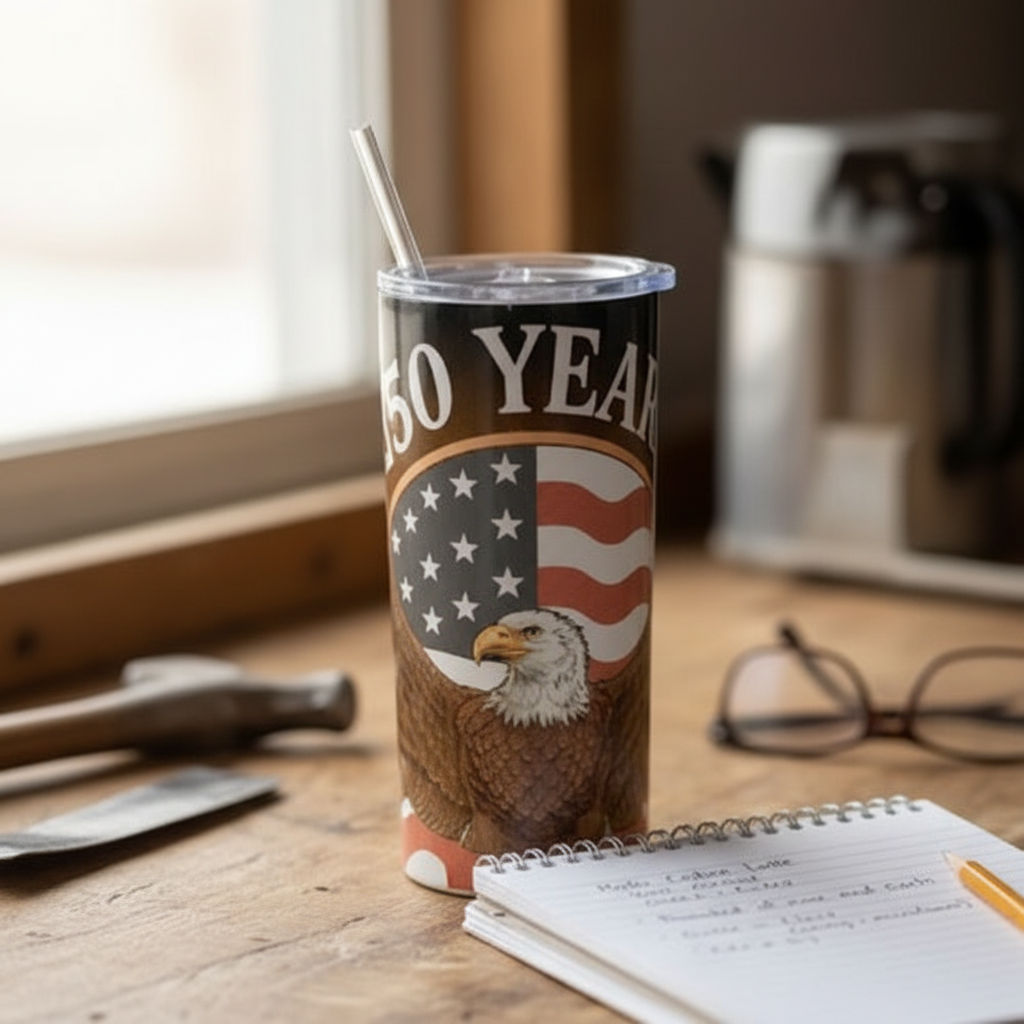 Patriotic Insulated Tumbler — Imagen cuadrada 1:1