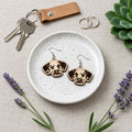 Personalized Dalmatian Wooden Earrings