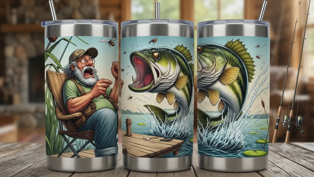 "The Scare of the Century" – 20oz Tumbler | The Perfect Gift for Anglers with a Sense of Humor