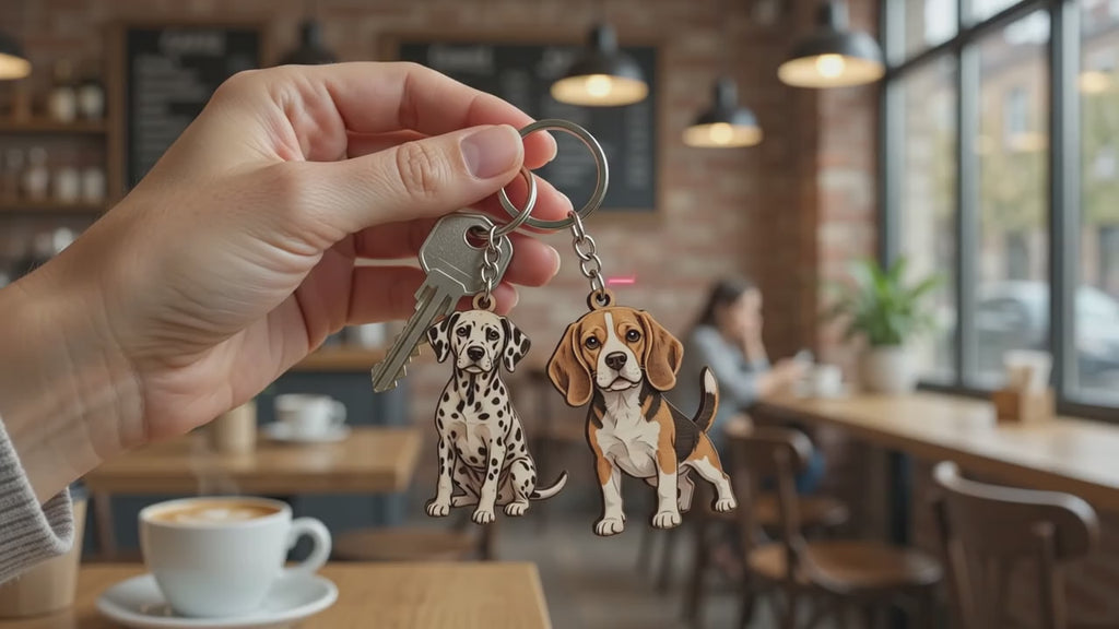 Personalized Dog Breed Wooden Keychains & Plaques | Handmade