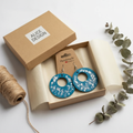 Sea Sparkle Wood Earrings — Imagen cuadrada 1:1