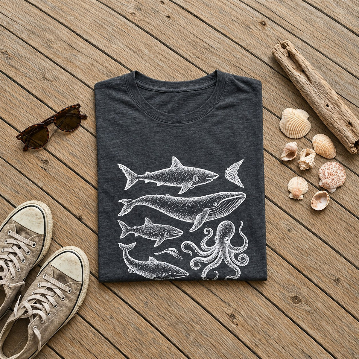 Vintage Nautical Ocean T-Shirt